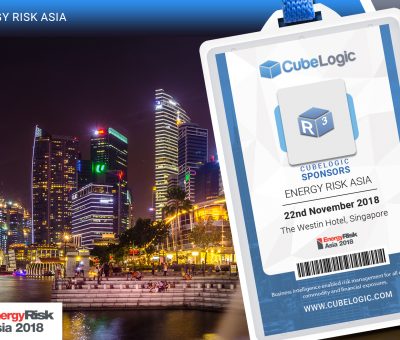 22 November 2018 – CubeLogic Sponsor Energy Risk Asia 2018